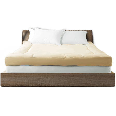 แผ่นรองนอน 3.5 ฟุต IBED รุ่นเอ็กซ์ตร้า (ลายเรียบ) หนา 5 นิ้ว CREAM_0